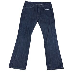 Levis 527 Jeans Mens 38x34 Blue Denim Low Rise Bootcut Dark Wash EUC